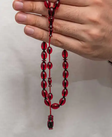 Sıkma Kehribar Tesbih