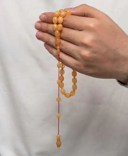 Sıkma Kehribar Tesbih