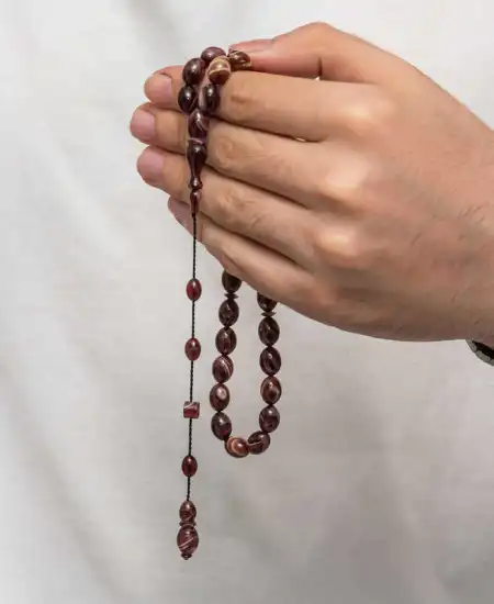 Sıkma Kehribar Tesbih