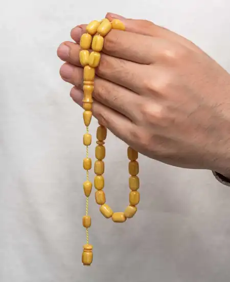 Sıkma Kehribar Tesbih