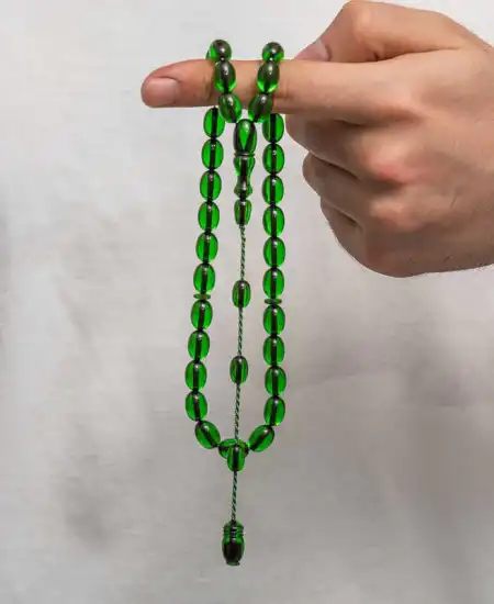 Sıkma Kehribar Tesbih