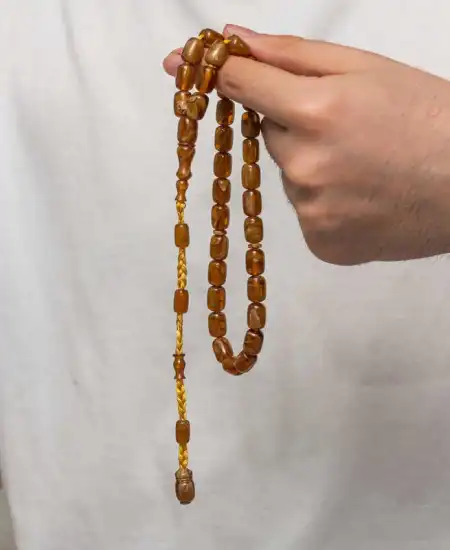 Sıkma Kehribar Tesbih