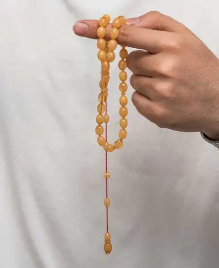 Sıkma Kehribar Tesbih