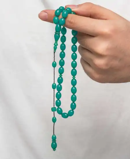 Sıkma Kehribar Tesbih