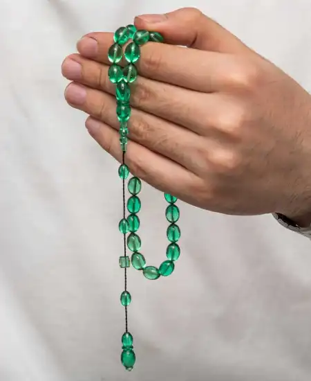 Sıkma Kehribar Tesbih