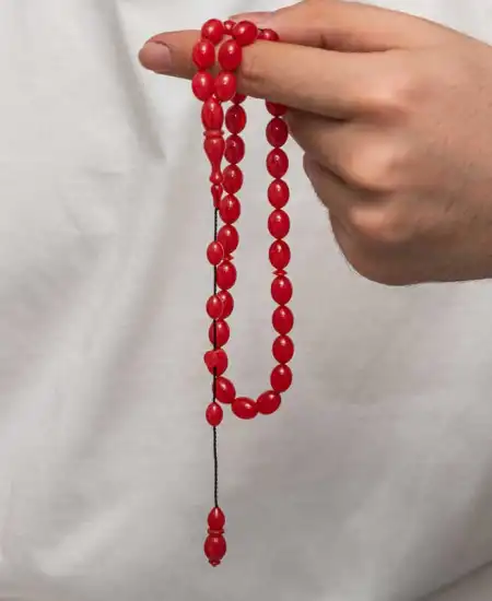 Sıkma Kehribar Tesbih