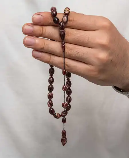 Sıkma Kehribar Tesbih