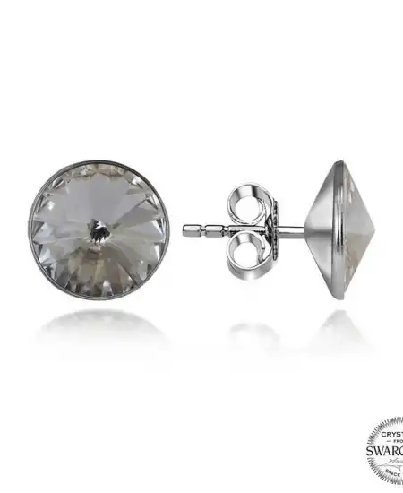 Swarovski Crystal Taşlı Gümüş Çivili Kadın Küpe