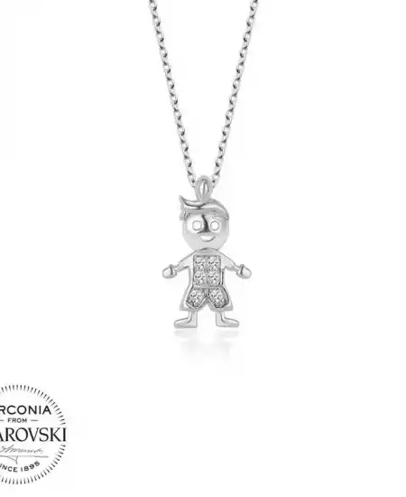 Swarovski Gümüş Çocuk Bayan Kolye