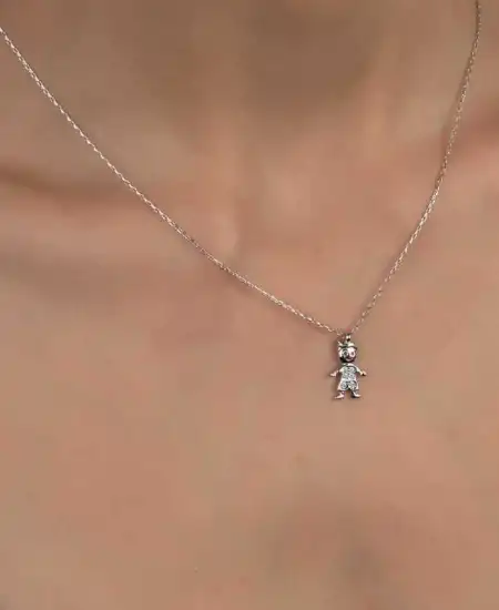 Swarovski Gümüş Çocuk Bayan Kolye