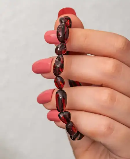 Yetişkin Damla Kehribar Bileklik