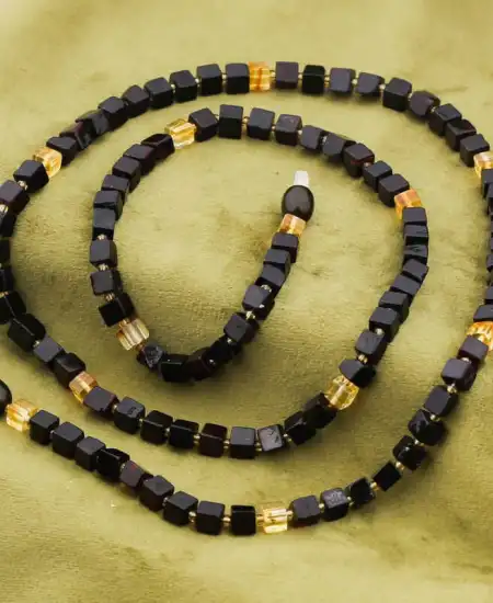 Yetişkin Damla Kehribar Kolye