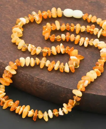 Yetişkin Damla Kehribar Kolye