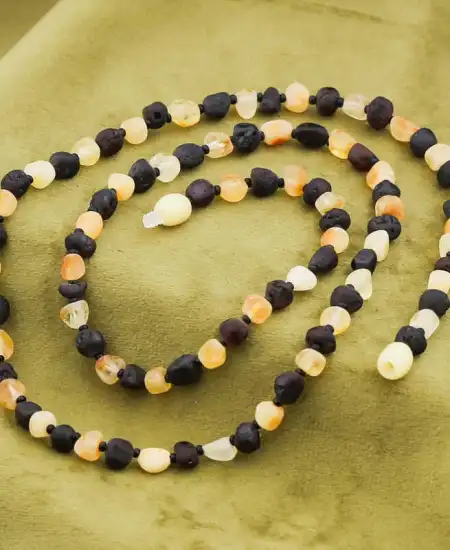 Yetişkin Damla Kehribar Kolye