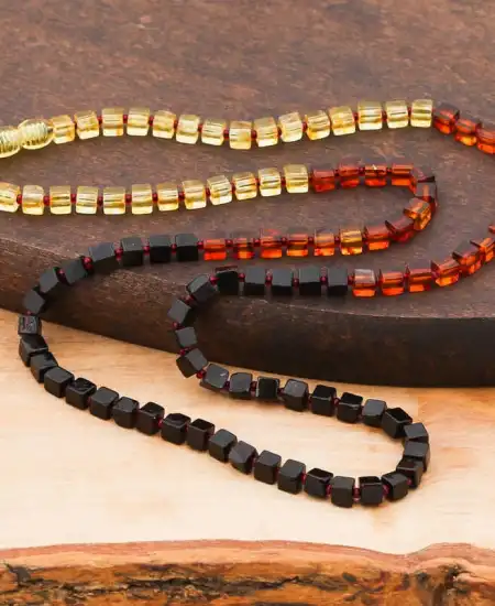 Yetişkin Damla Kehribar Kolye