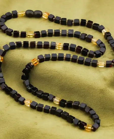 Yetişkin Damla Kehribar Kolye