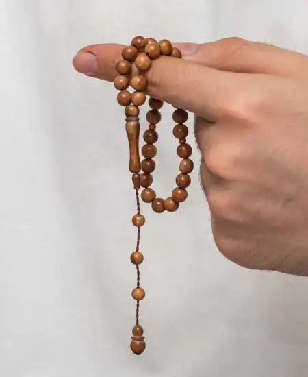 Yuvarlak Kesim Açık Renk Kuka Tesbih