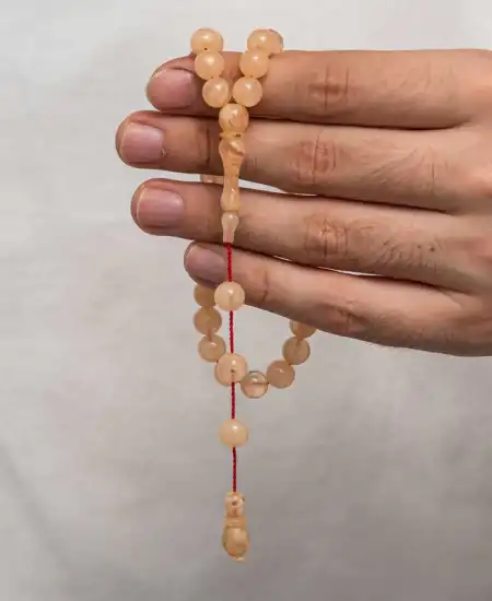 Yuvarlak Sıkma Kehribar Tesbih