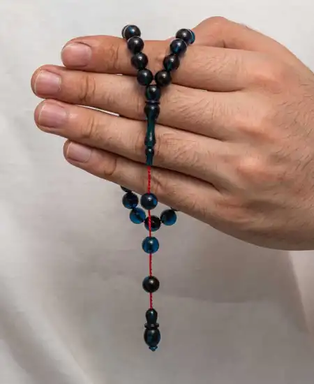 Yuvarlak Sıkma Kehribar Tesbih