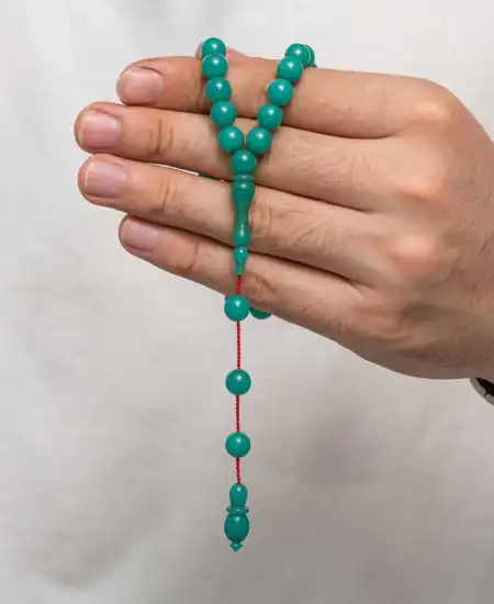 Yuvarlak Sıkma Kehribar Tesbih