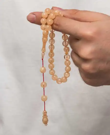 Yuvarlak Sıkma Kehribar Tesbih