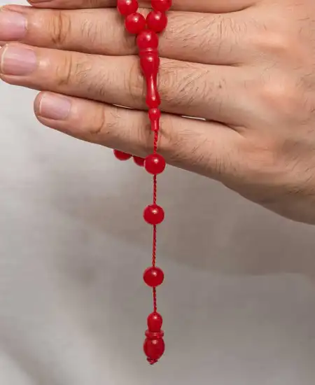 Yuvarlak Sıkma Kehribar Tesbih