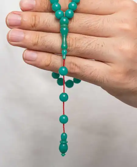 Yuvarlak Sıkma Kehribar Tesbih