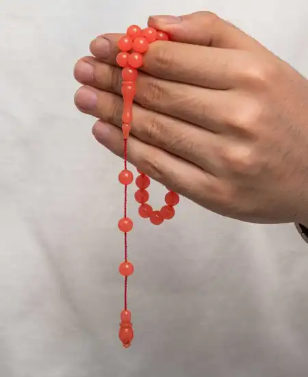 Yuvarlak Sıkma Kehribar Tesbih