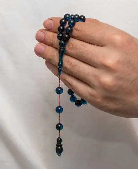 Yuvarlak Sıkma Kehribar Tesbih