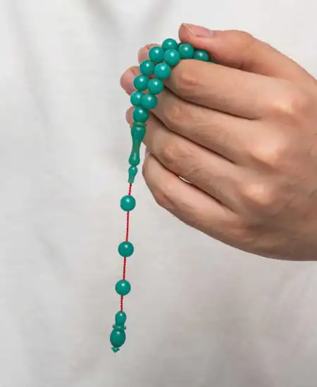 Yuvarlak Sıkma Kehribar Tesbih