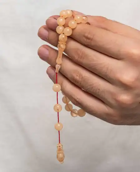 Yuvarlak Sıkma Kehribar Tesbih