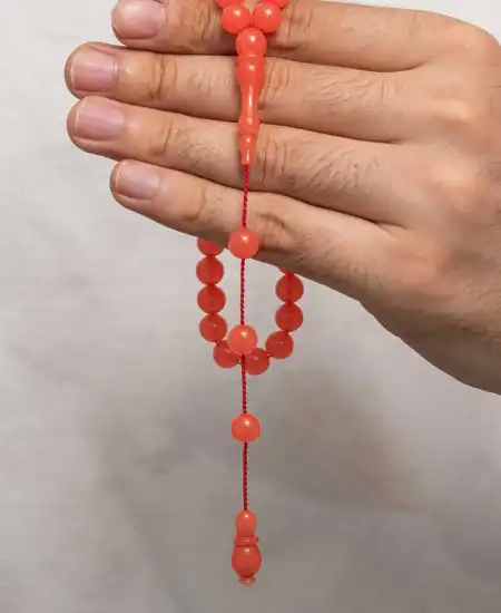 Yuvarlak Sıkma Kehribar Tesbih