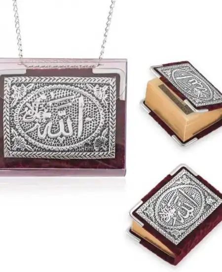 Zincirli Gümüş Küçük Kuranı-ı Kerim