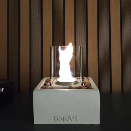 CopArt Quadrata Biyoetanol Masaüstü Şömine
