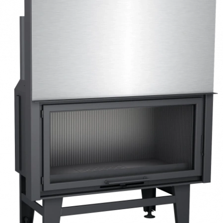 Macroflam 115cm Düz Odunlu Asansör Kapaklı Şömine