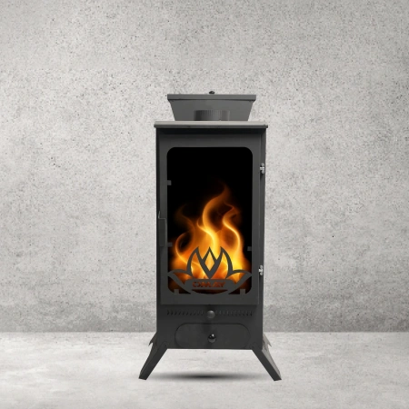 Pelet Soba Şömine 3 Camlı