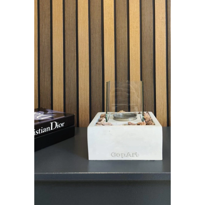 CopArt Quadrata Biyoetanol Masaüstü Şömine