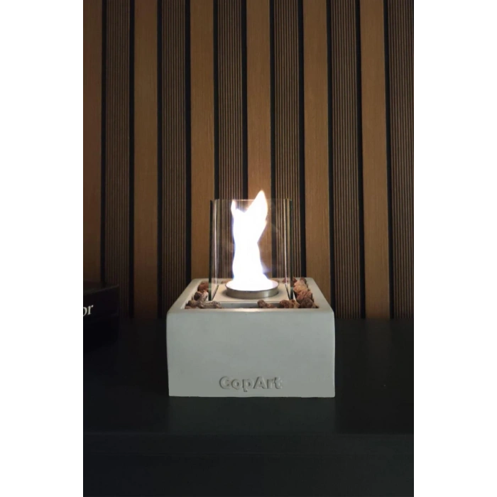 CopArt Quadrata Biyoetanol Masaüstü Şömine