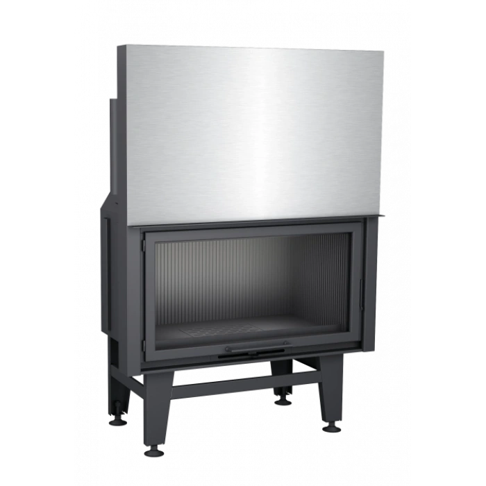 Macroflam 105cm Düz Odunlu Asansör Kapaklı Şömine