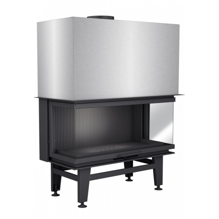 Macroflam 115cm U Tip Odunlu Asansör Kapaklı Şömine