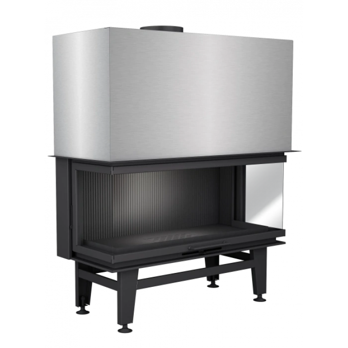 Macroflam 125cm U Tip Odunlu Asansör Kapaklı Şömine