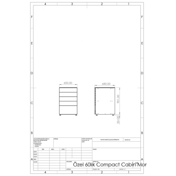 Pure Drawer - Çekmece Modülü- Bahçe Mutfağı