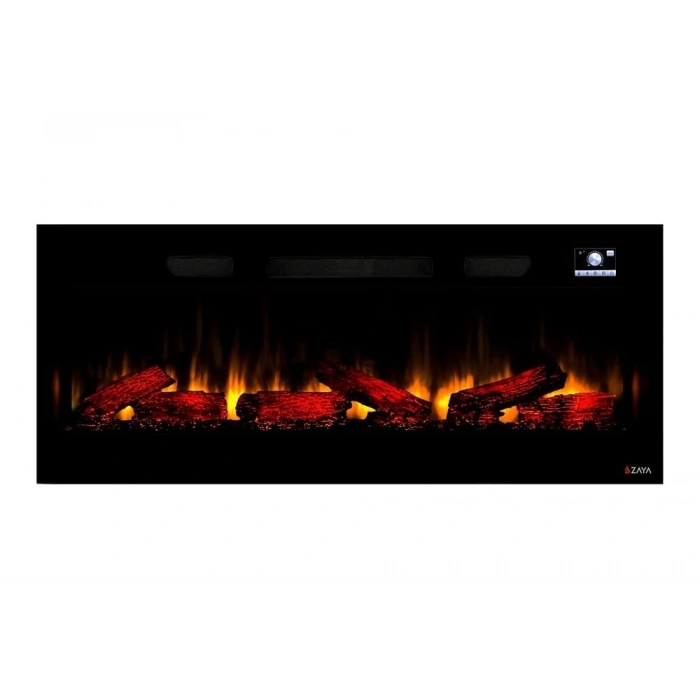 Zaya Pagla 130cm Renkli Isıtmalı Bluetooth lu Elektrikli Şömine