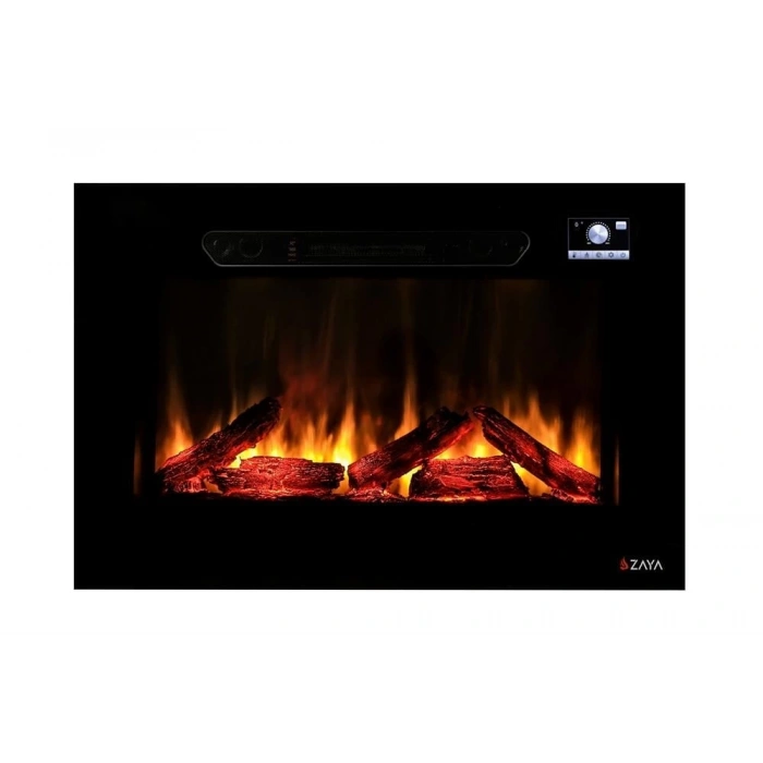 Zaya Pagla 80cm Renkli Isıtmalı Bluetooth lu Elektrikli Şömine