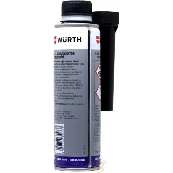 WÜRTH DİZEL YAKIT SİSTEM.VE ENJEKTÖR TEM.300ML
