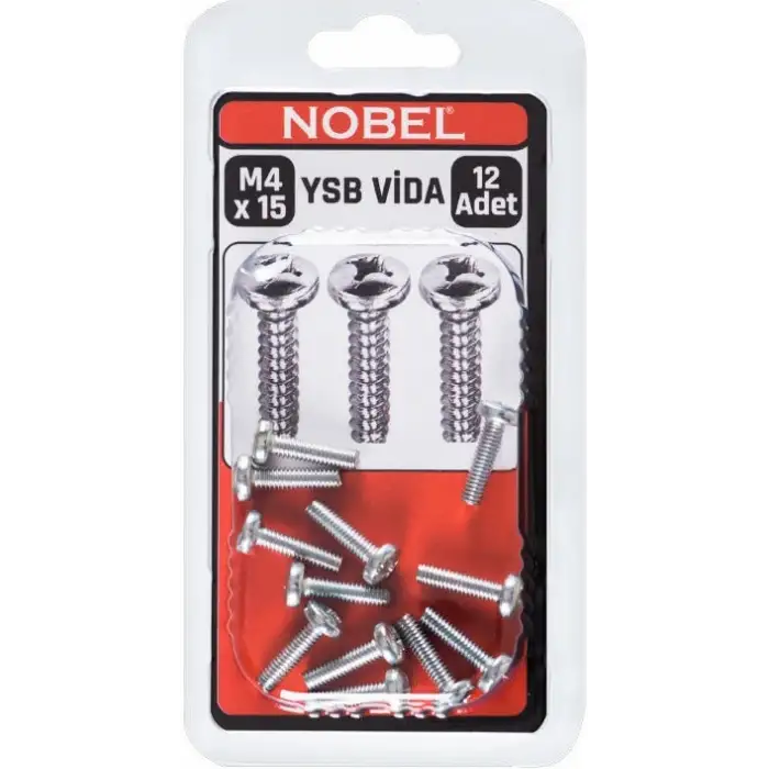 FIX YSB VİDA (M4) 15 MM 12 Lİ