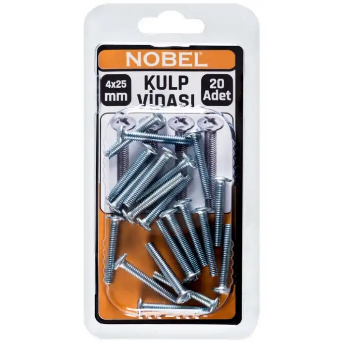 FIX METRİK KULP VİDASI 4*25 MM 20 Lİ