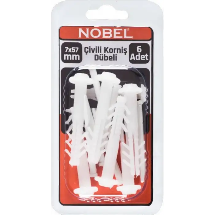 FIX ÇİVİLİ KORNİŞ DÜBELİ 7 MM 6 LI
