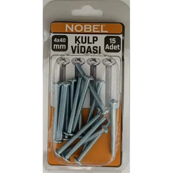 FIX METRİK KULP VİDASI 4*40 MM 15 Lİ
