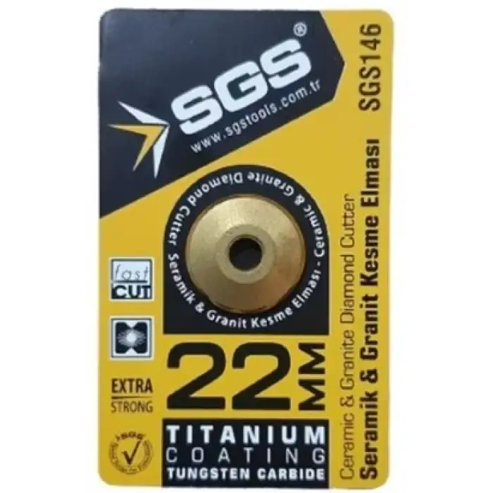 SGS SERAMİK GRANİT KESME ELMASI TİTANYUM 22MM